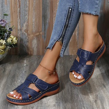 Julia | Sandales confortables en cuir pour femmes