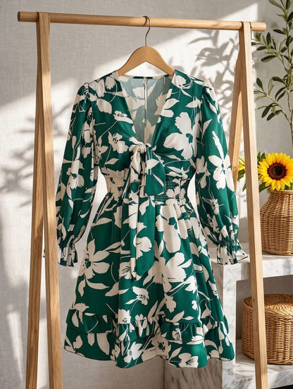 Robe Fleurine | Robe Florale à Volants