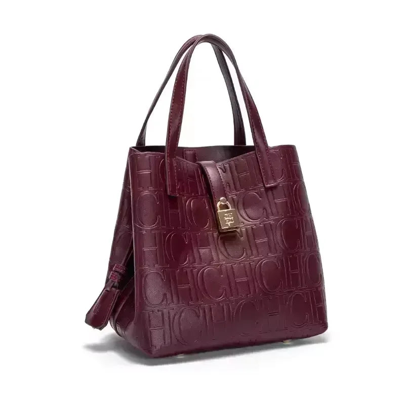 Sac à main grande capacité pour femme de la marque CH, sac à main pour femme avec éléments lettres, sac à bandoulière classique et tendance 2026