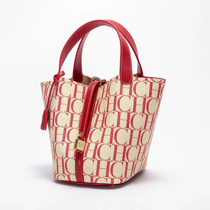 CH – sac à main de voyage de grande capacité pour femmes, marque de luxe, Texture de mode, lettre imprimée, sac à bandoulière