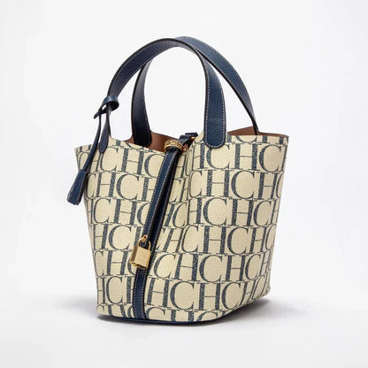 CH – sac à main de voyage de grande capacité pour femmes, marque de luxe, Texture de mode, lettre imprimée, sac à bandoulière