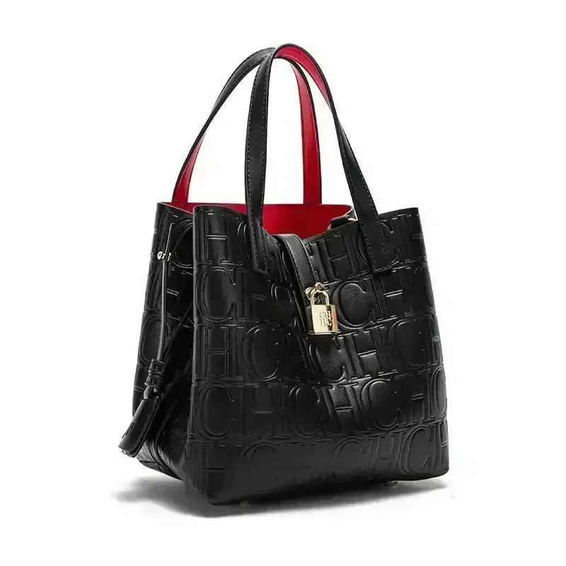 Sac à main grande capacité pour femme de la marque CH, sac à main pour femme avec éléments lettres, sac à bandoulière classique et tendance 2026