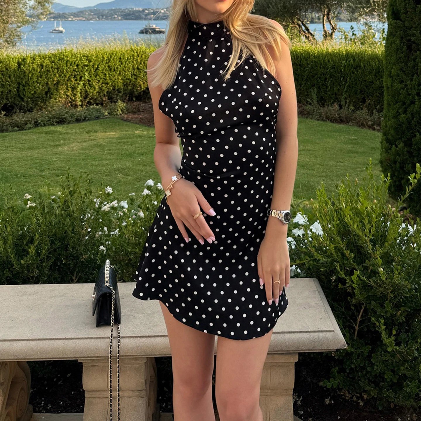 Robe Courte Polka Dot