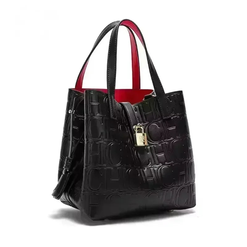 Sac à main grande capacité pour femme de la marque CH, sac à main pour femme avec éléments lettres, sac à bandoulière classique et tendance 2026
