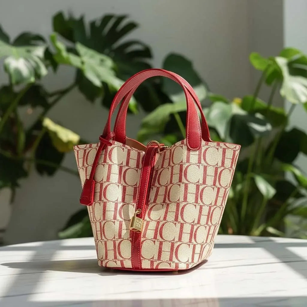 CH – sac à main de voyage de grande capacité pour femmes, marque de luxe, Texture de mode, lettre imprimée, sac à bandoulière