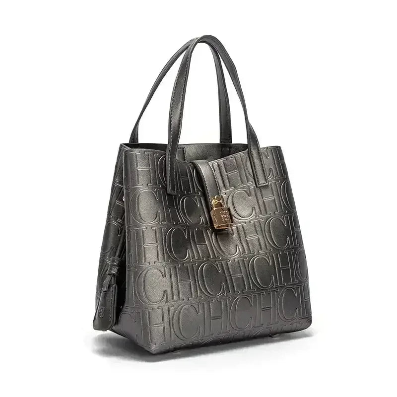 Sac à main grande capacité pour femme de la marque CH, sac à main pour femme avec éléments lettres, sac à bandoulière classique et tendance 2026