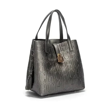 Sac à main grande capacité pour femme de la marque CH, sac à main pour femme avec éléments lettres, sac à bandoulière classique et tendance 2026