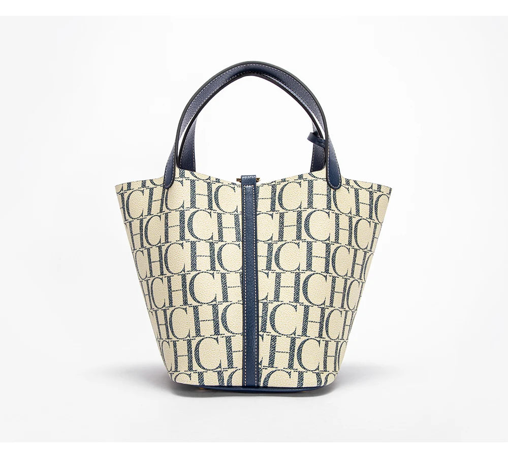 CH – sac à main de voyage de grande capacité pour femmes, marque de luxe, Texture de mode, lettre imprimée, sac à bandoulière