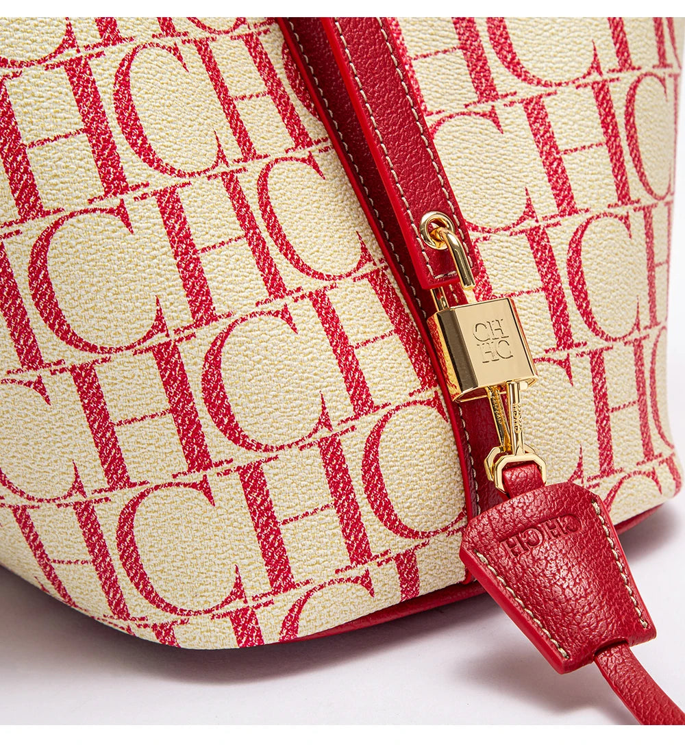 CH – sac à main de voyage de grande capacité pour femmes, marque de luxe, Texture de mode, lettre imprimée, sac à bandoulière