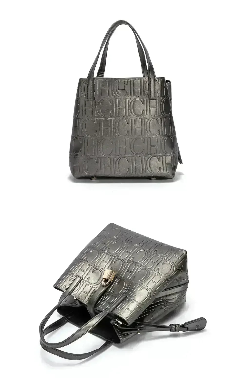 Sac à main grande capacité pour femme de la marque CH, sac à main pour femme avec éléments lettres, sac à bandoulière classique et tendance 2026