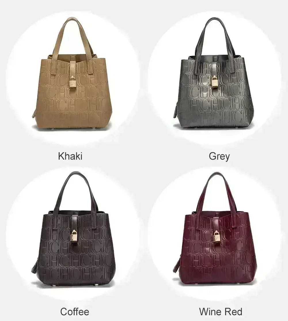 Sac à main grande capacité pour femme de la marque CH, sac à main pour femme avec éléments lettres, sac à bandoulière classique et tendance 2026