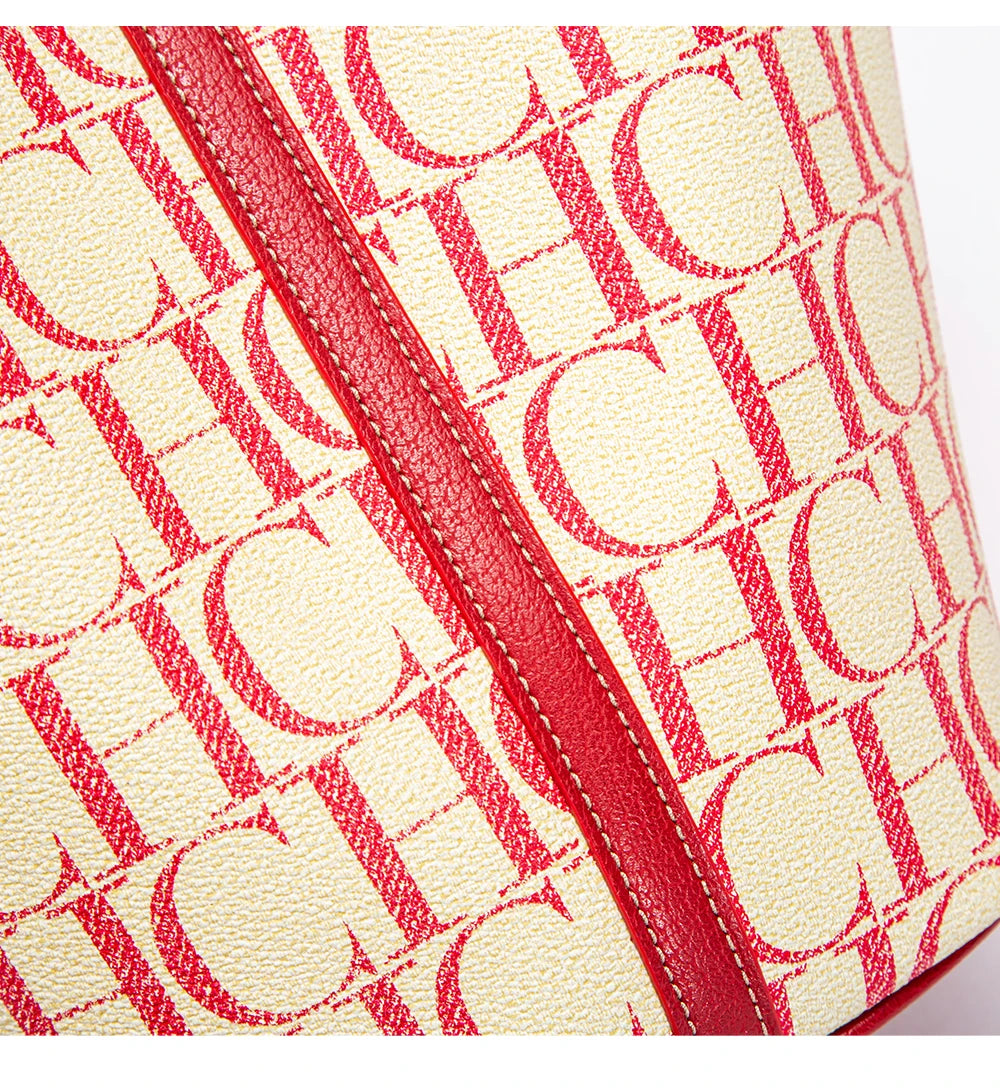 CH – sac à main de voyage de grande capacité pour femmes, marque de luxe, Texture de mode, lettre imprimée, sac à bandoulière
