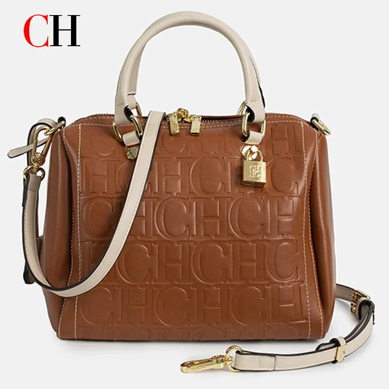 Nouveau Sac à Main Exquis CH Printemps-Été, Sac Bandoulière Boston 2026 de Haute Qualité avec Imprimé Lettres, Polyvalent