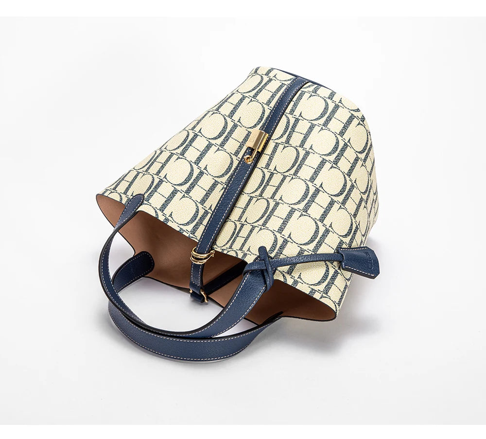 CH – sac à main de voyage de grande capacité pour femmes, marque de luxe, Texture de mode, lettre imprimée, sac à bandoulière