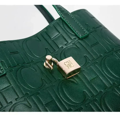 Sac à main grande capacité pour femme de la marque CH, sac à main pour femme avec éléments lettres, sac à bandoulière classique et tendance 2026