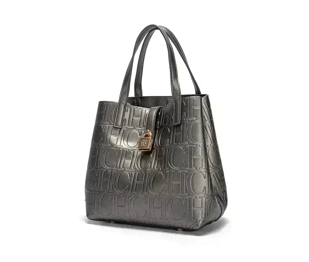 Sac à main grande capacité pour femme de la marque CH, sac à main pour femme avec éléments lettres, sac à bandoulière classique et tendance 2026